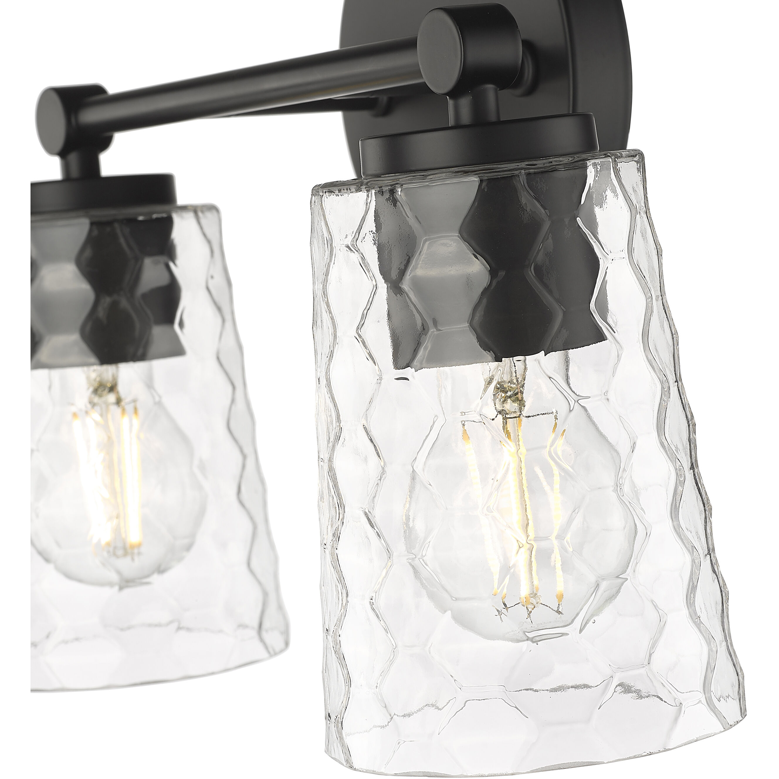 Ashli 2 Light 13.5 inch Matte Black Bathroom Vanity Light Wall Light